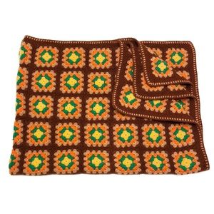 crochet granny square throw blanket